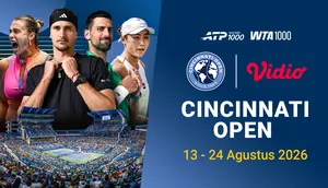 ATP & WTA 1000 Cincinnati Open 2026: Magnet Bintang Tenis Dunia Live Streaming di Vidio