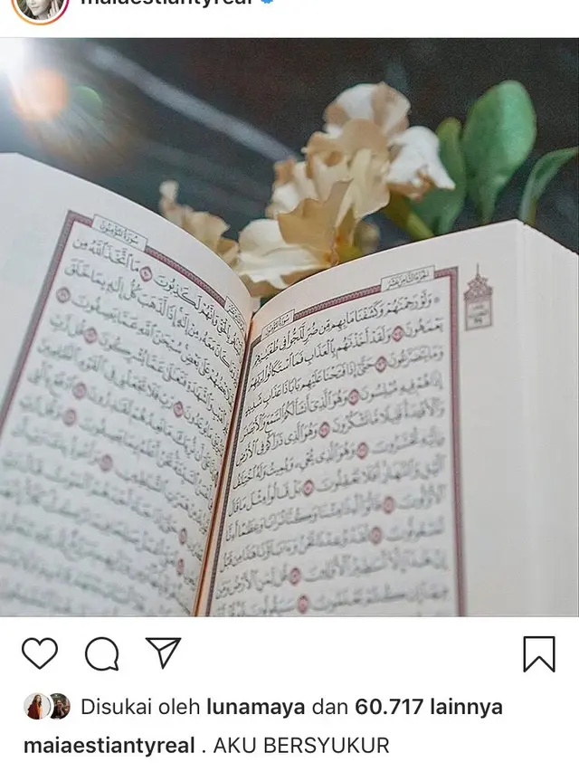 Unggahan Maia Estianty di Instagram. (Foto: Dok. Instagram @maiaestiantyreal)