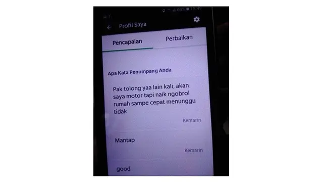 Komentar Lucu Penumpang Ojek Online Saat Berikan Nilai Ini Bikin Cengar-Cengir
