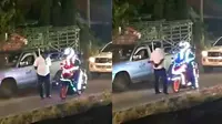 Modifikasi motor dengan lampu disko (Sumber: Twitter/situwasyon)