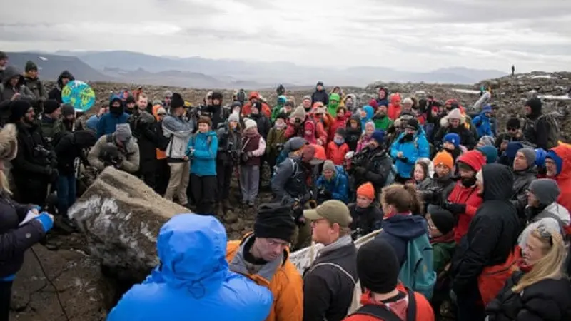 Pemakaman Gletser di Islandia