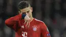 3. James Rodriguez - Bersinar di Piala Dunia 2014 membuat Real Madrid mendatangkannya dari AS Monaco. Pemain seharga 63 juta poundsterling ini gagal di Los Blancos hingga akhirnya dipinjamkan ke Bayern Munchen. (AFP/Guentter Schiffmann)