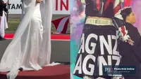 Gaya Kontras Agnez Mo di Mandalika GP 2026, Dari Anggun Bergaun Putih Jadi Edgy dengan Biker Look