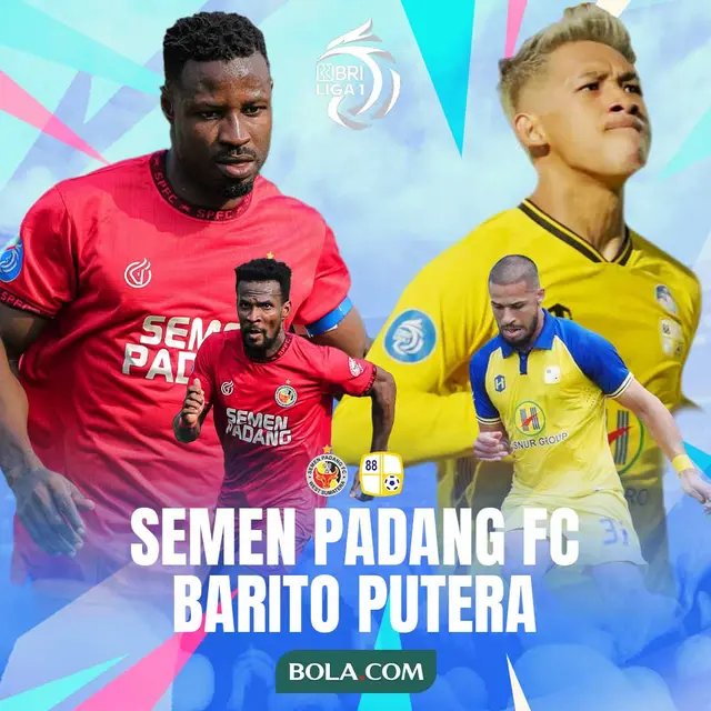 BRI Liga 1 - Semen Padang FC Vs Barito Putera - Duel Antarlini