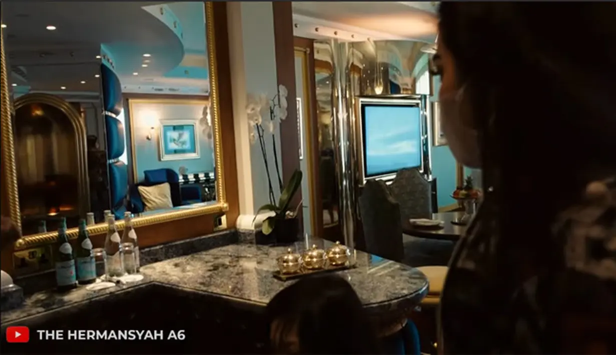 Ashanty dan Anang Hermansyah menginap di hotel bintang 7 (Youtube/The Hermansyah A6)