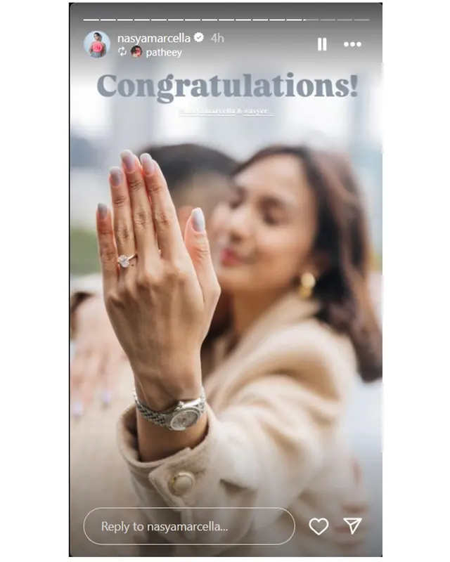 6 Momen Nasya Marcella dilamar sang kekasih di Australia, so sweet bikin baper