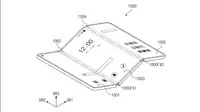 Paten HP layar lipat tiga pertama Samsung. (Doc: Phone Arena)