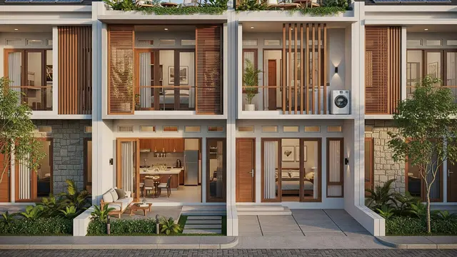 Rumah Mungil Lebar 3 Meter Tapi Elegan