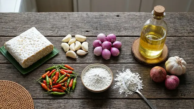 Resep tempe kremes sambal bawang (AI Generated)