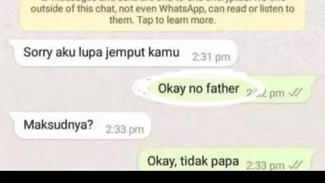 6 Chat Bahasa Inggris Setengah Kalimat Ini Kocak, Bikin Ngakak ketika Dibaca
