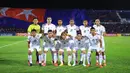 Para pemain Persija Jakarta foto bersama sebelum melawan Johor Darul Ta'zim pada laga AFC Cup di Stadion Hassan Yunos, Johor, Rabu (14/2/2018). JDT menang 3-0 atas Persija. (Media Persija)