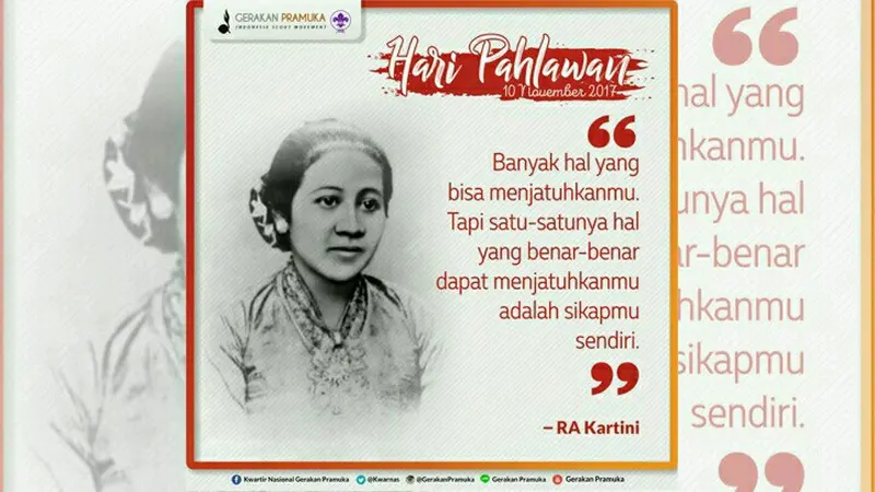 Hari Pahlawan - RA Kartini (Liputan6.com/pool/GerakanPramuka)