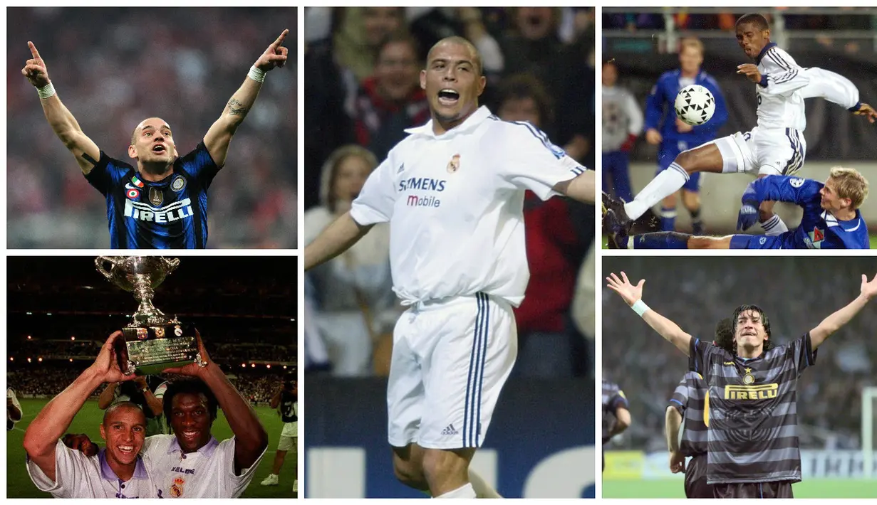 Inilah pemain-pemain yang pernah bermain untuk Real Madrid dan Inter Milan. (AFP)