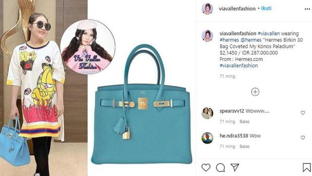 6 Koleksi Tas Mewah Via Vallen, Ada yang Ditaksir Ratusan Juta