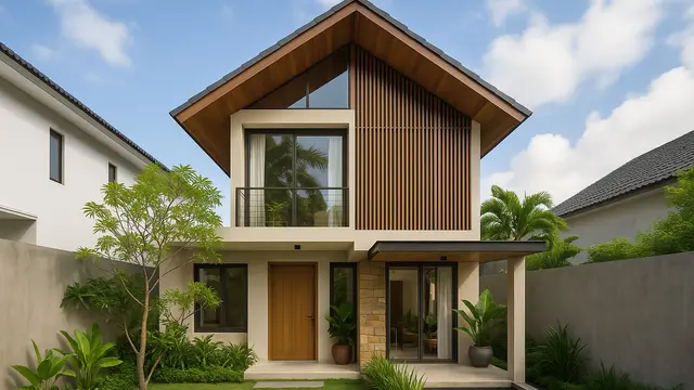 Desain Rumah Mewah Lahan Sempit (Foto: ChatGPT)