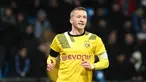 Selebrasi pemain Borrusia Dortmund, Marco Reus setelah mencetak gol ke gawang VfL Bochum dalam pertandingan Piala Jerman DFB Pokal, Rabu (8/2/2023). Marco Reus merupakan sosok penting di skuad Dortmund dengan didapuknya ia menjadi kapten tim. Kontrak Reus dan Dortmund akan berakhir pada 1 Juli 2023 dan sampai saat ini belum ada tawaran kontrak baru bagi dirinya. (AFP/Ina Fassbender)