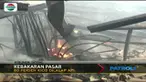 Sekitar 80 persone pasar ludes terbakar.