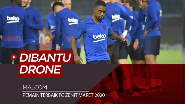 Berita Video Manta Pemain Barcelona, Malcom Terima Gelar Pemain Terbaik Lewat Drone