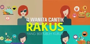 4 Wanita Rakus Bertubuh Kurus