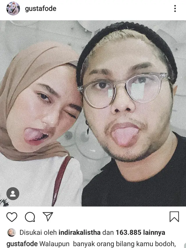 Unggahan Gustaf Sailendra. (Foto: Instagram @gustafode)