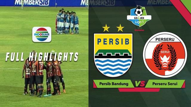 Berita video highlights Gojek Liga 1 2018 bersama Bukalapak antara Persib Bandung melawan Perseru Serui yang berakhir dengan skor 2-2, Jumat (23/11/2018).