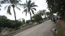 Suasana di sekitar ruang sidang kasus penistaan agama dengan terdakwa Gubernur DKI Basuki T Purnama, Jakarta, Senin (13/2). Memasuki masa tenang Pilkada, kondisi di luar sidang terpantau lebih sepi. (Liputan6.com/Immanuel Antonius)