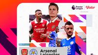 Link Live Streaming Liga Inggris : Arsenal Vs Leicester City di Vidio, Sabtu 13 Agustus 2022. (Sumber : dok. vidio.com)