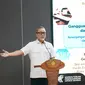 Menteri Perdagangan (Mendag) Zulkifli Hasan memberikan Kuliah Umum di Universitas Katholik Parahyangan di Bandung, Jawa Barat, dikutip Sabtu (29/6/2024). (Tim Bisnis)