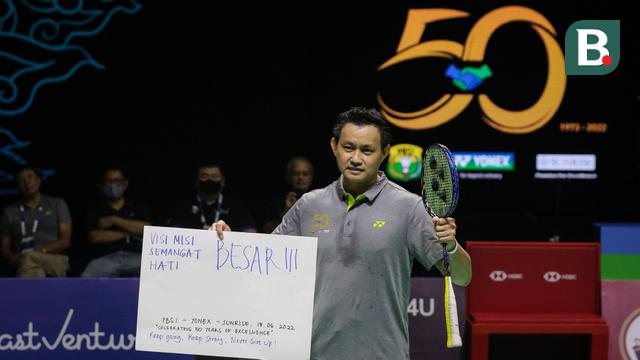 peringatan 50 tahun kerjasama antara Yonex dan PBSI