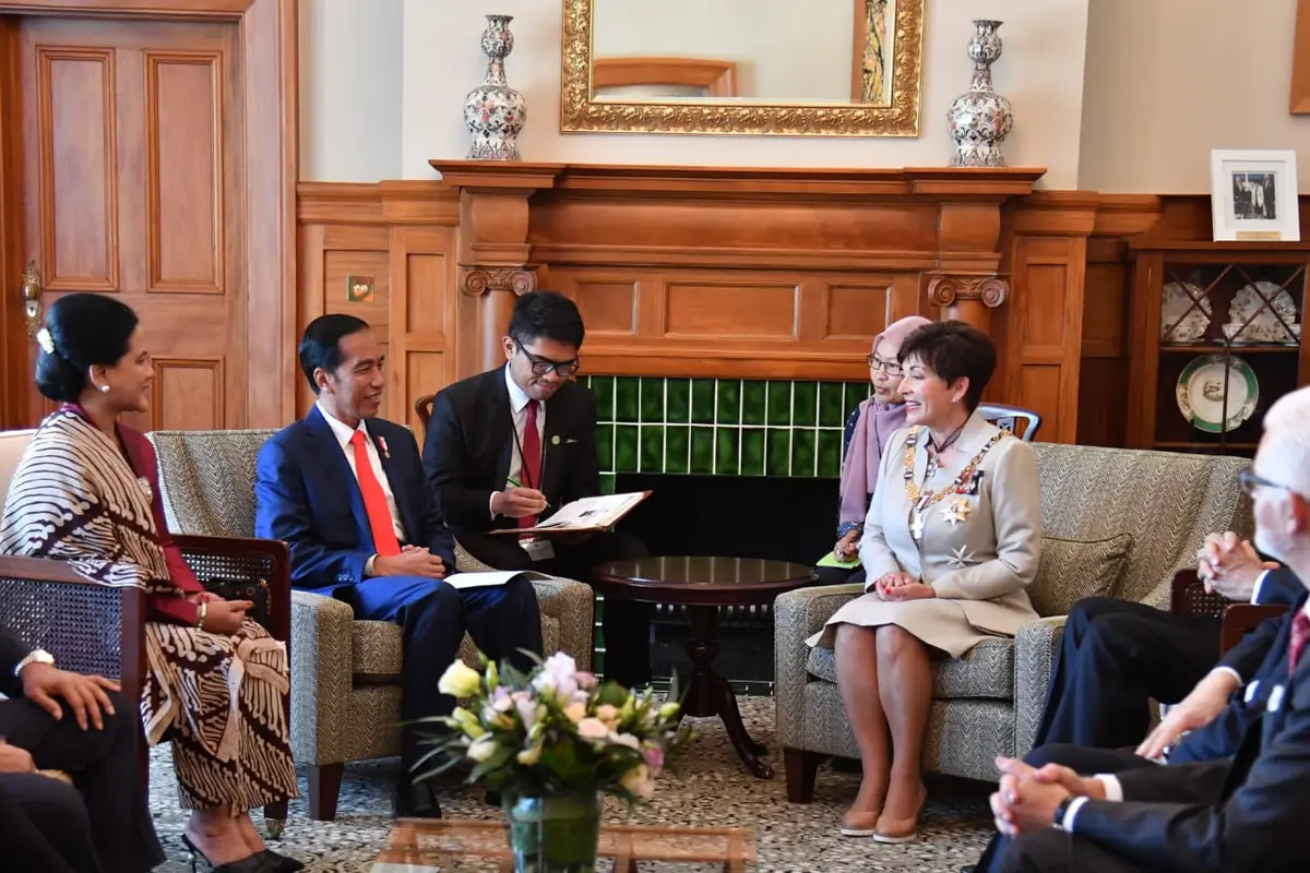 Presiden Jokowi bertemu Gubernur Jenderal Selandia Baru (Foto: Biro Pers Sekretariat Presiden)