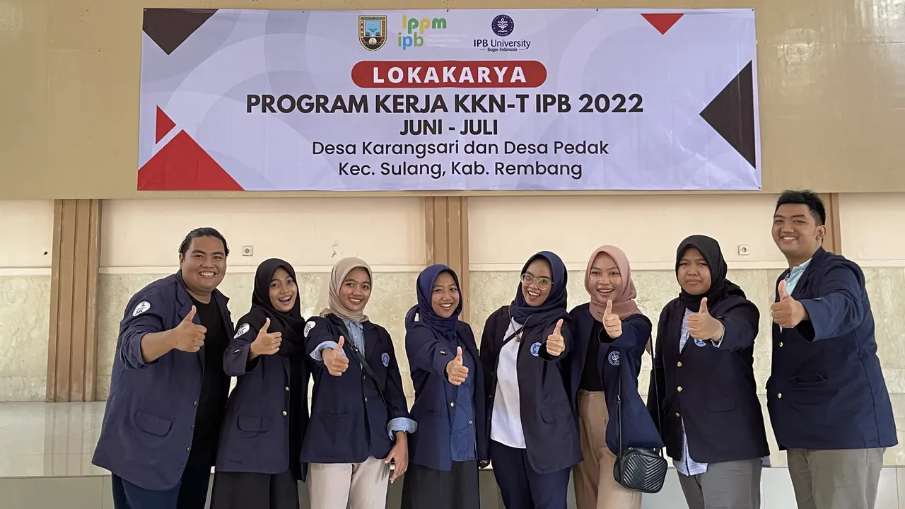 Mahasiswa IPB KKN-T di Desa Pedak, Rembang