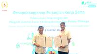 BPJS Ketenagakerjaan (BPJAMSOSTEK) dan Komite Olahraga Nasional Indonesia (KONI) melakukan penandatangan Perjanjian Kerja Sama (PKS). (Foto: Istimewa)