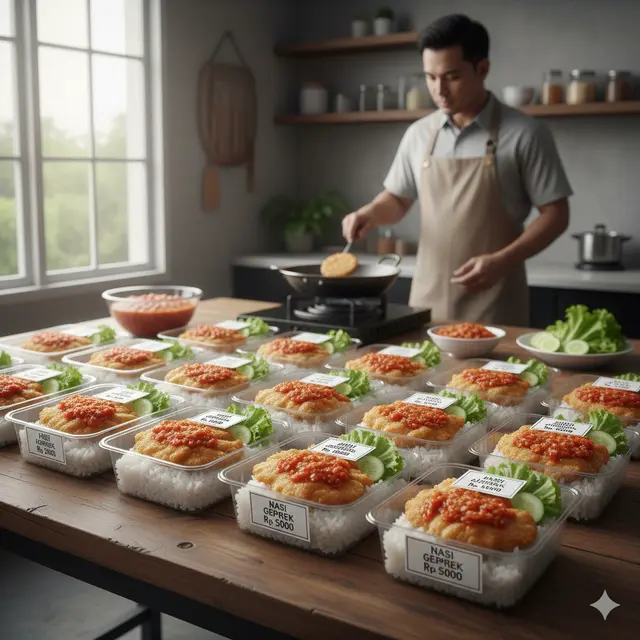 Ide Jualan Nasi Mika Rp5.000-an dengan Lauk Murah Tapi Enak