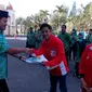 Enam atlet asal Garut yang turun di kelas pencak silat tunggal, ganda, dan campuran, di antaranya berhasil menyabet tiga medali emas. (Liputan6.com/Jayadi Supriadin)