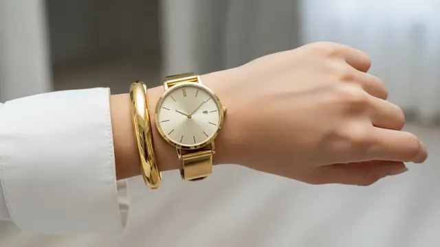 Gelang Apa yang Cocok Dipadukan dengan Jam Tangan/ Ilustrasi Gambar Oleh AI