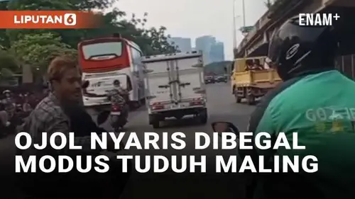 VIDEO: Viral Ojol Nyaris Jadi Korban Begal Modus Tuduh Tabrak Lari dan Maling