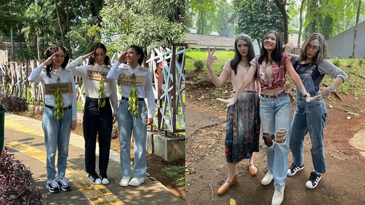 6 Potret Shenina Cinnamon di Balik Layar Proses Syuting 'Do You See What I See'