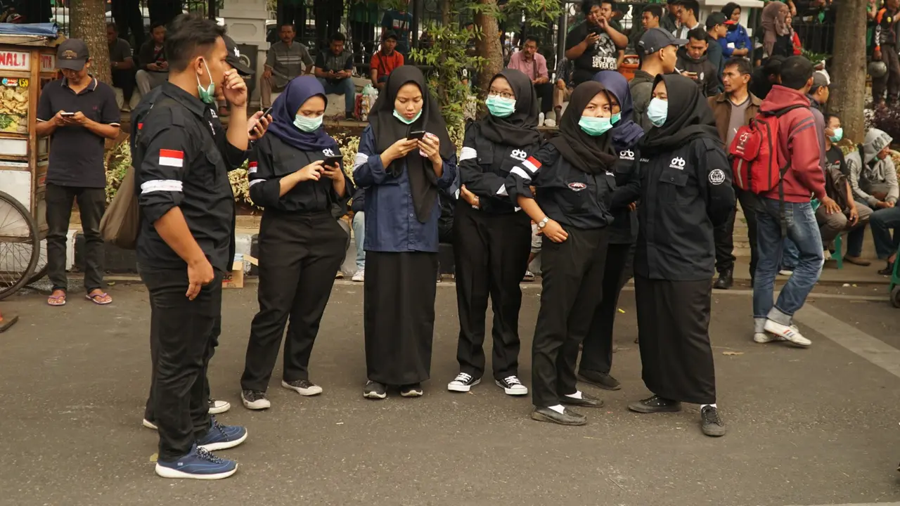 Demo mahasiswa di Bandung
