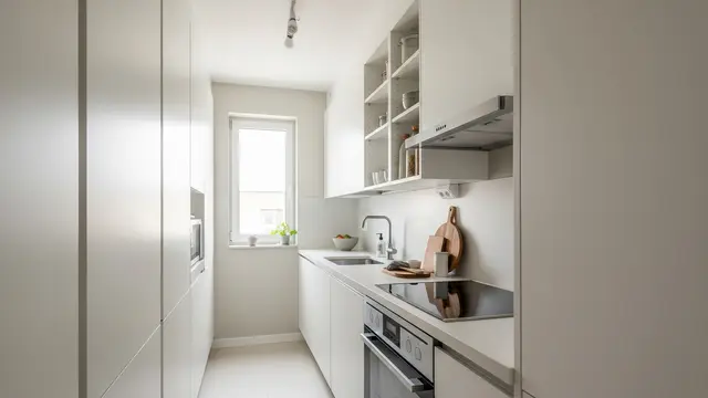 Desain Tempat Cuci Piring dan Kompor untuk Dapur Sempit Minimalis/ Ilustrasi AI