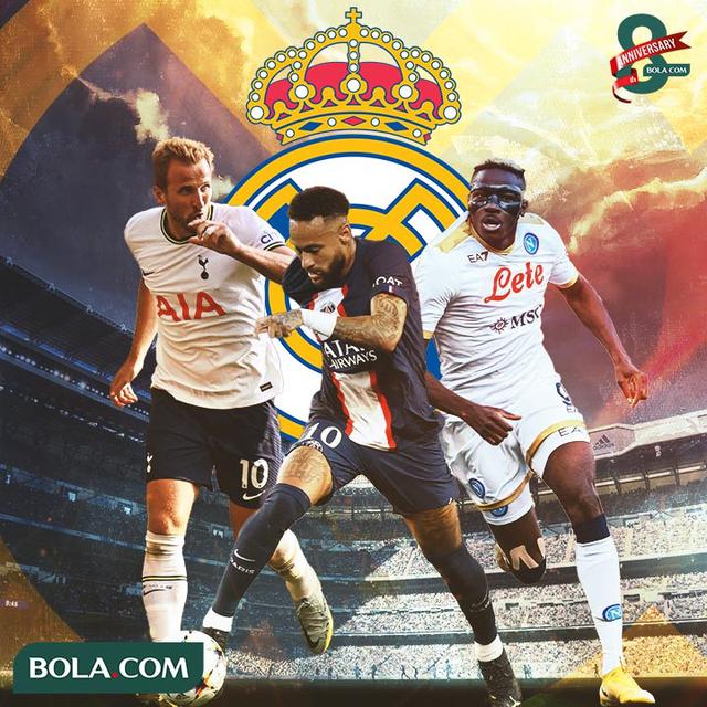Real Madrid - Rumor Transfer Real Madrid: Harry Kane, Neymar, Victor Osimhen