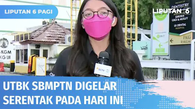 UTBK SBMPTN dimulai hari ini, Selasa (17/05). Sebanyak 800.852 peserta mendaftar UTBK SBMPTN 2022. Ujian dibagi menjadi sesi pagi dan siang. Peserta yang hadir wajib membawa sejumlah dokumen dan menerapkan prokes.