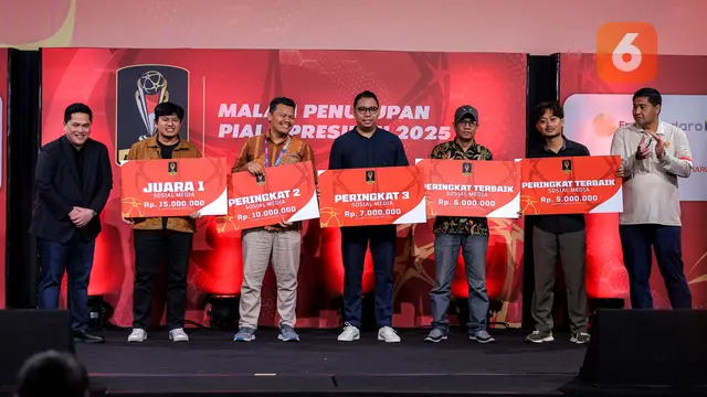 Foto: Malam Penutupan Piala Presiden 2025, Maruarar Sirait Apresiasi Emtek Media