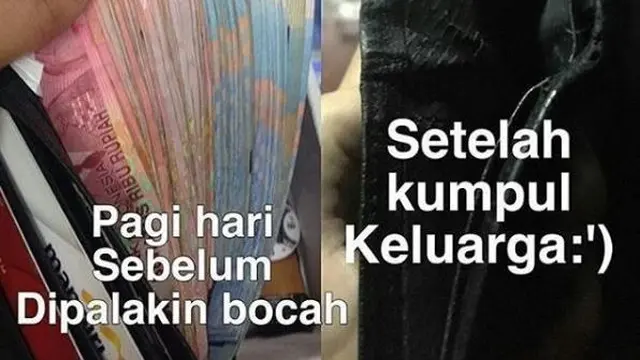 Meme lebaran telah berakhir