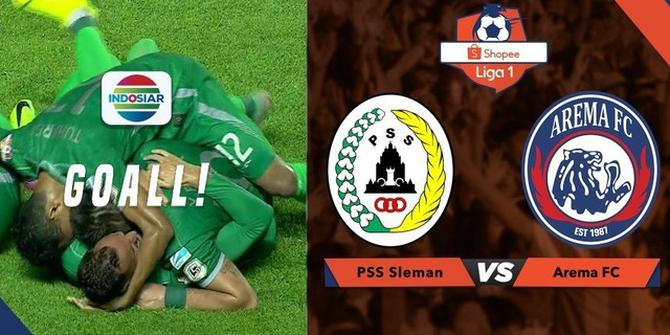VIDEO: Gol Indah PSS Sleman ke Gawang Arema FC di Liga 1 2019