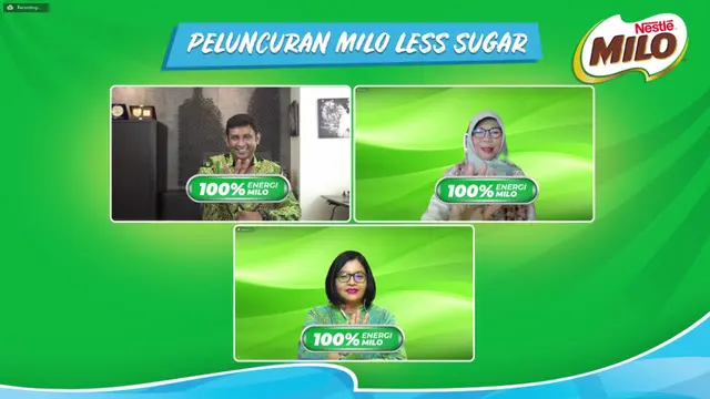 Konferensi Pers Virtual Peluncuran MILO Less Sugar