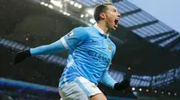 Gelandang Manchester City asal Prancis, Samir Nasri. (AFP/Lindsey Parnaby)