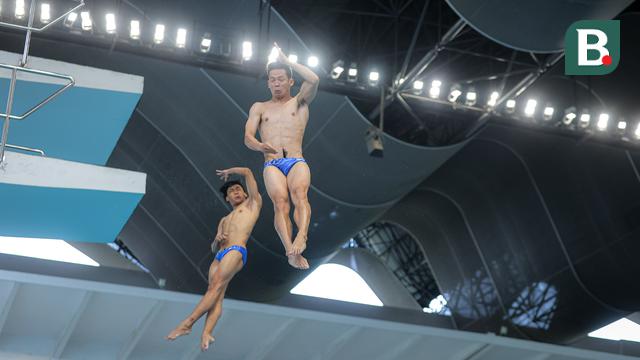 Foto: Penampilan Kompak Pasangan Andriyan dan Yudha dalam Lompat Indah IOAC 2025, Siap Beri Penampilan Terbaik di SEA Games