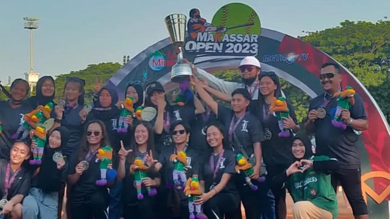 Tim softball Lakidende kendari, merebut posisi kedua di Makassar Open 2023,