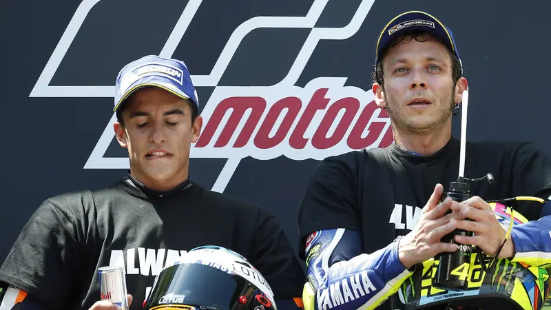 Marc Marquez dan Valentino Rossi