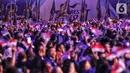 Ribuan kader Partai NasDem saat menghadiri pembukaan Kongres II Partai NasDem di JIExpo, Jakarta, Jumat (8/11/2019). Kongres II Partai NasDem yang digelar 8-11 November mengusung tema Restorasi Untuk Indonesia Maju. (Liputan6.com/Johan Tallo)